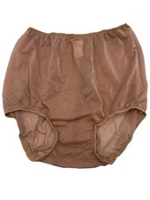 Vintage Cocoa Brown Semi Sheer Sparkle GRANNY PANTIES See Measurements Unisex