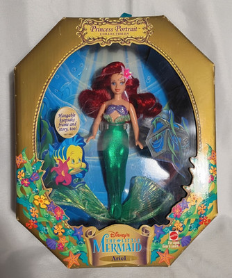 Little Mermaid Princess Ariel, 1997 Princess Portrait Collectible NIB, VTG