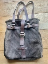 Janet & Janet Beutel-Tasche Bucket Bag Wildleder Fell