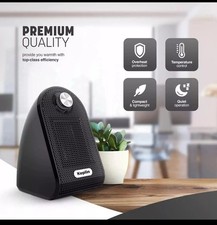 KEPLIN Black Ceramic Desk Heater 500W Low Energy Consumption, Silent