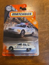 1/64 Scale 1992 Chevy Caprice 9C1 Diecast NYPD Police Car - Matchbox GKK18