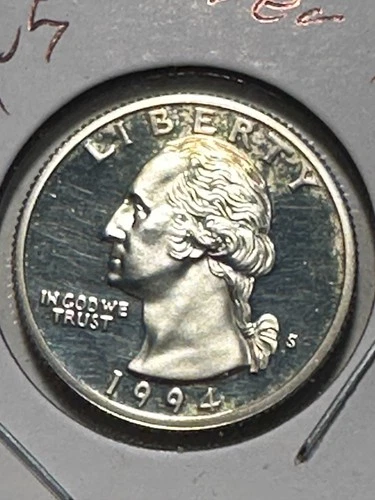1994 S PROOF SILVER WASHINGTON QUARTER       N280