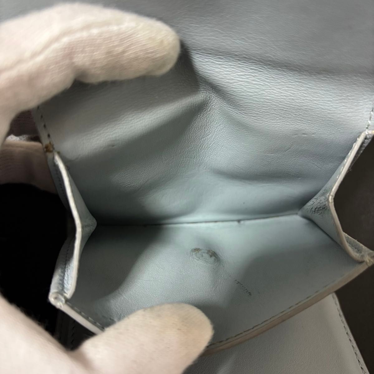 Celine Gray Multi-Function Tri-Fold Wallet Used - image 8