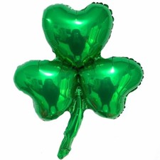 Shamrock Balloon St Patrick Day Irish Party Decor Lucky Green Clover Helium/Air