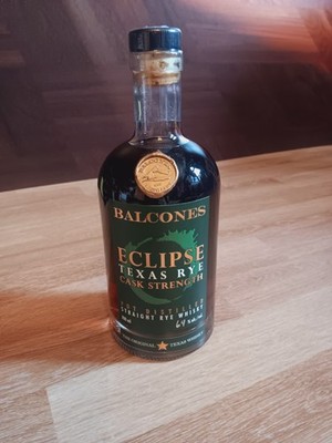 Balcones Eclipse Texas Rye Whiskey Cask Strength 64% 0,7L ungeöffnet Rare