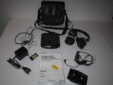 Sony Discman D-232 CD Player ESP MEGA BASS Tested Working W/Everything Original