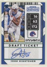 2020 Contenders Draft Picks College Ticket Green Foil John Hightower IV Auto 0b5
