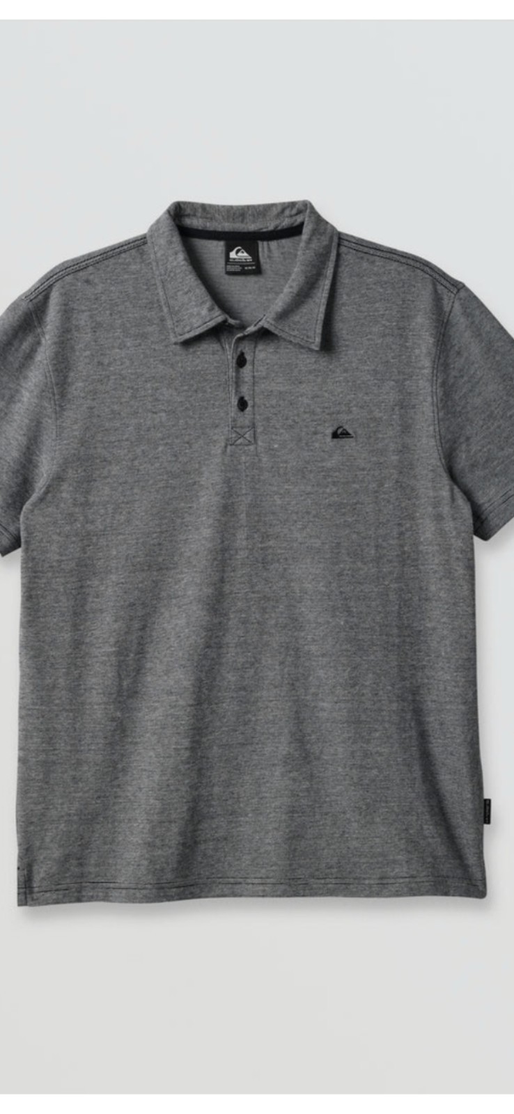 ALTRA Polo classica manica corta Quiksilver grigio antracite nuova con etichetta taglia XL