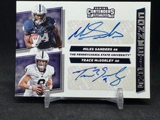 2019 Contenders Draft Picks Miles Sanders + Trace McSorley Dual Auto Penn St.