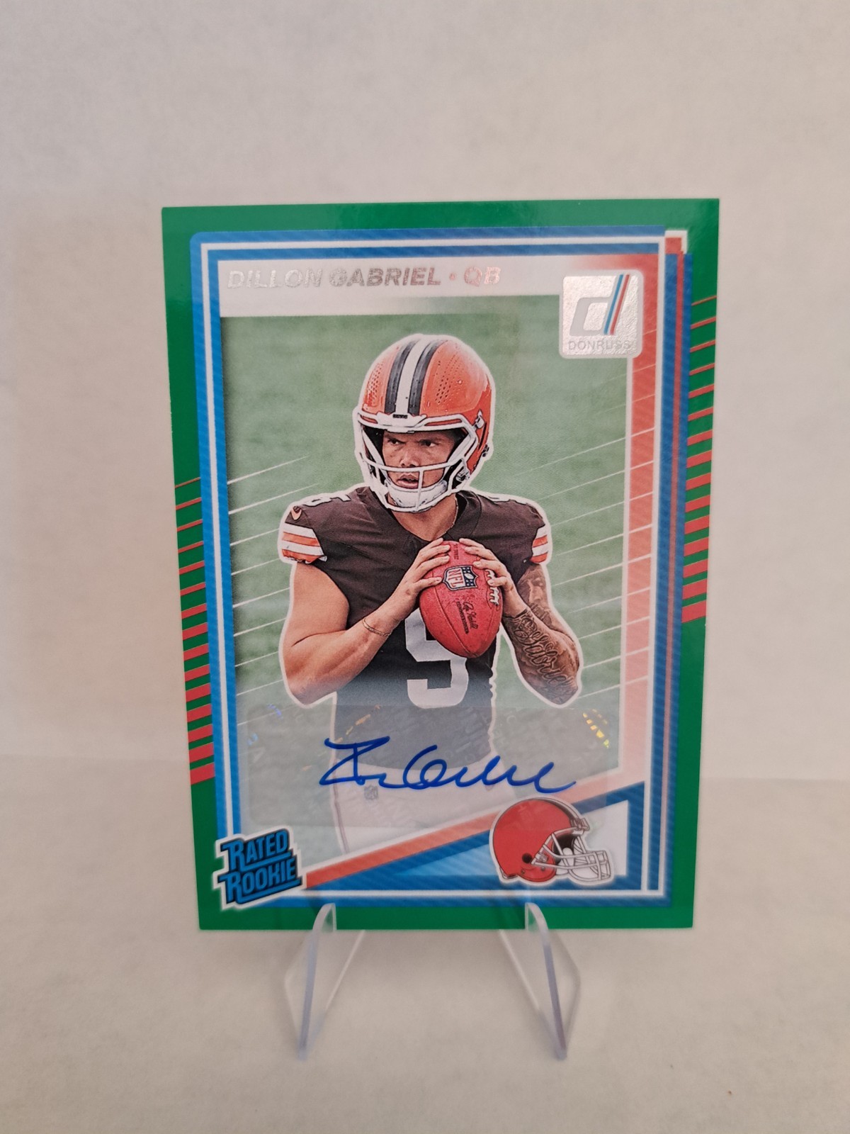 2025 Donruss Dillon Gabriel Rated Rookie AUTO Green #316 RC Browns
