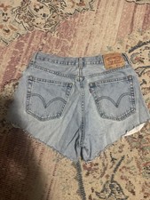 vintage light wash 560 Levi s shorts