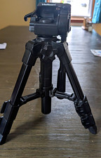 Velbon DF-10ML Camcorder Tripod Pan/Tilt Head 25in Foldable Adjustable Legs