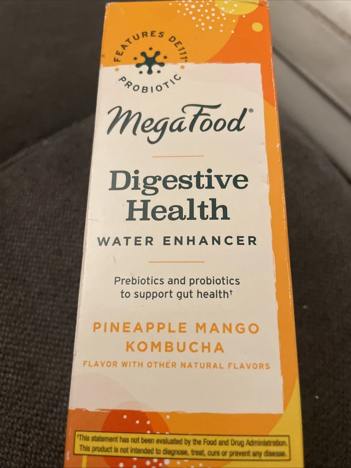 MegaFood Potenciador de Agua Salud Digestiva - PIÑA MANGO Kombucha 10 Pks NUEVO Foto 3 de 4