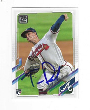 Signed Autographed TUCKER DAVIDSON Atlanta Braves 2021 Topps Card #423 w/COA