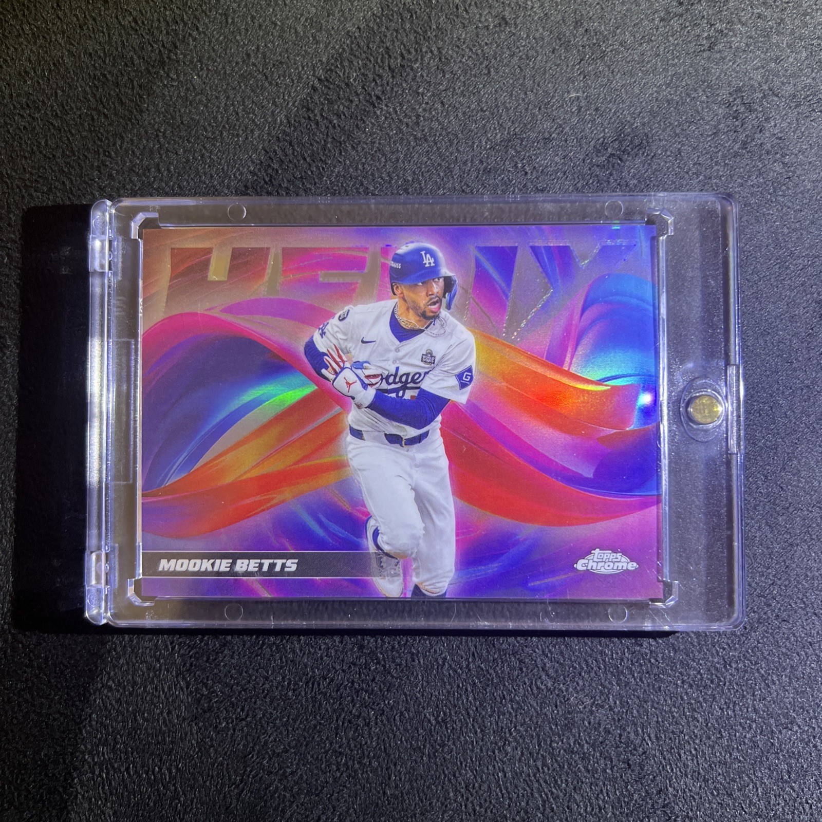 Mookie Betts #HX-6 - 2025 Topps Chrome Helix Case Hit SP SSP Dodgers