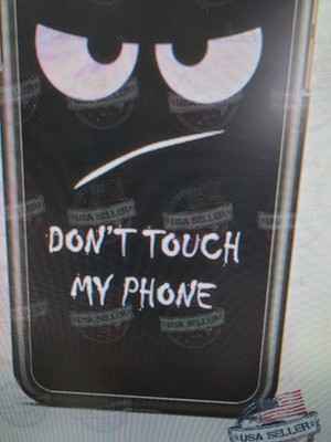 Don't Touch My Phone Black Design Personalized Phone Case for iPhone 16e