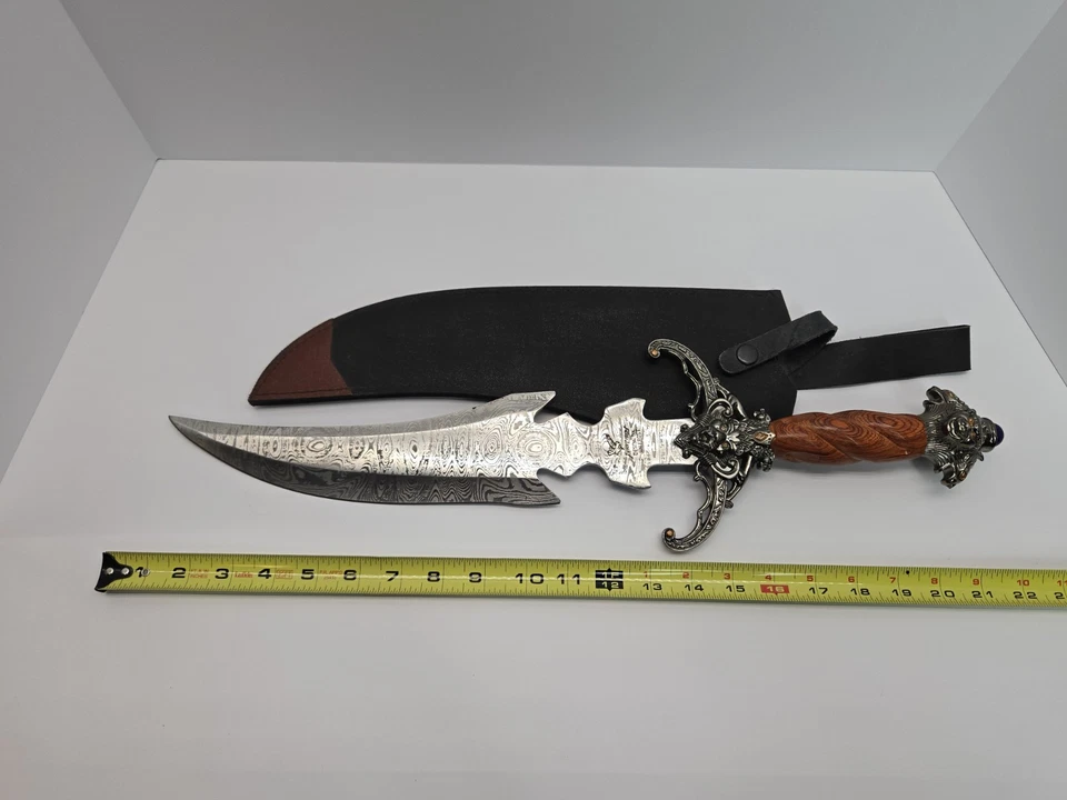 Frost Cutlery Damascus Steel  Design By Jim Frost Fantasy Knife - Image 2 of 4