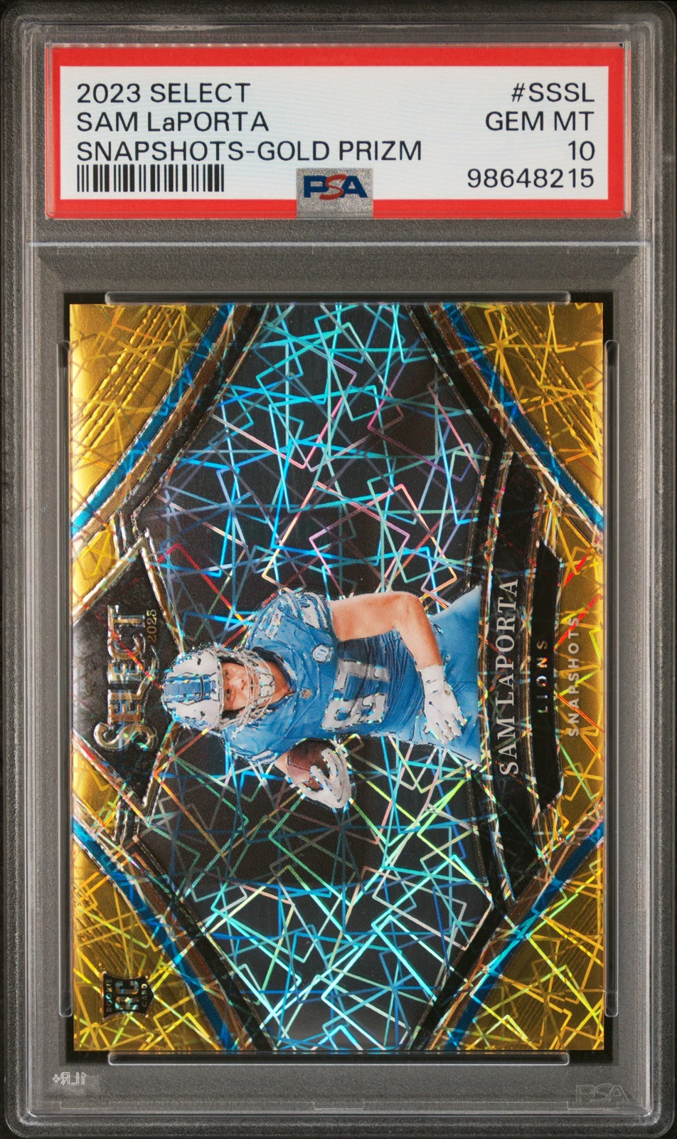 Sam LaPorta Panini Select Snapshots #SSSL Gold Prizm