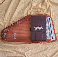 Oscar Schmidt Autoharp Wood Brown/Natural, Right-Handed 1/2, Bag, USA, Vintage