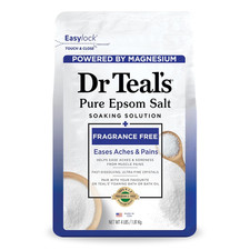 Epsom Salt Magnesium Soak, Fragrance Free, 4 Lbs