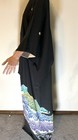 Black Tomesode Kimono, Forest Scenery Pattern, Artist's Work, Five Crests, Katab — photo 3