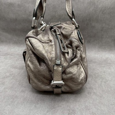 Chloe Paddington Metallic Silver Leather Shoulder Handbag Rare