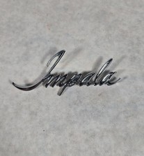 1971-1973 Chevrolet Impala Chrome Script Emblem Badge Cursive 9837199 1971-1973 Chevrolet Impala Chrome Script Emblem Badge Cursive 9837199