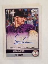 SETH CLAUSEN 2026 Onyx Vintage ON-CARD AUTO #'d 782/880 Rockies