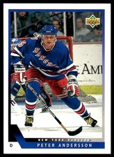 1993-94 Upper Deck #71 Peter Andersson New York Rangers Hockey Card