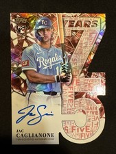 2026 Topps 75 Years of Topps Autograph Jac Caglianone RC Red 2/5 #75YA-JCA GEM💎