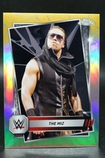 2025 Topps Chrome WWE  The Miz #141 Black & Gold Refractor 8/13 - RARE - AWESOME