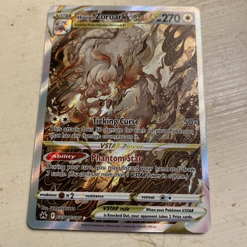 Hisuian Zoroark VSTAR GG56/GG70 Crown Zenith Galarian Gallery Ultra Rare Holo