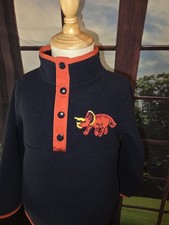 Kids Headquarters Boys 2T 2pc Fleece Pullover Pants Snap Neck Dino Pockets
