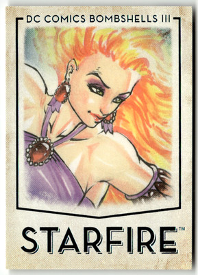2024 Cryptozoic DC Comics Bombshells Trading Cards No. 15 Starfire