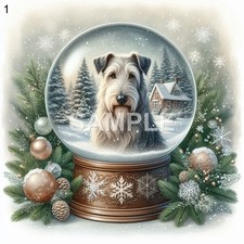 Irish Wolfhound Acrylic Round Christmas Ornament CHOICE