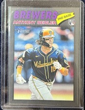 2026 Topps Heritage - Anthony Seigler Dark Gray Border Brewers Rookie Card