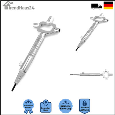 QWORK Universal Bauschlüssel Zinklegierung 6-8 mm Messlehre