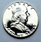 1963-P *** "90% Silver" Proof Franklin Half Dollar. Gem 50c +$1 Bonus DCAM Coin!