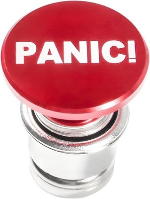 Aluminum Alloy Panic Button Car Cigarette Lighter Plug Replac Color: Red/PANIC