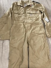 Carhartt FR Fire Resistance Coveralls Men s 40 Tall Khaki Twill Carpenter LS NWT