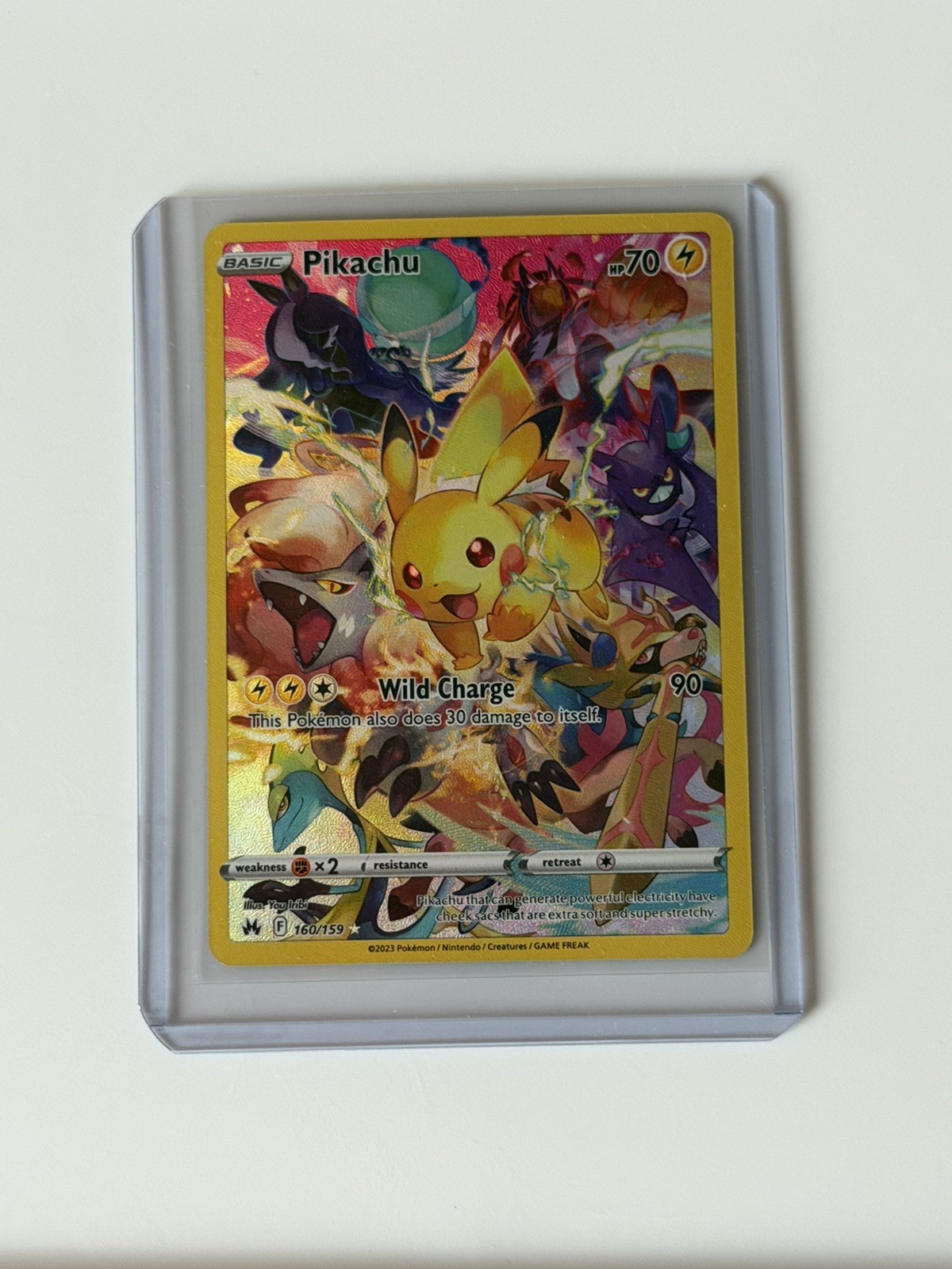 Pikachu 2023 Sword & Shield: Crown Zenith #160/159 Holo (Secret