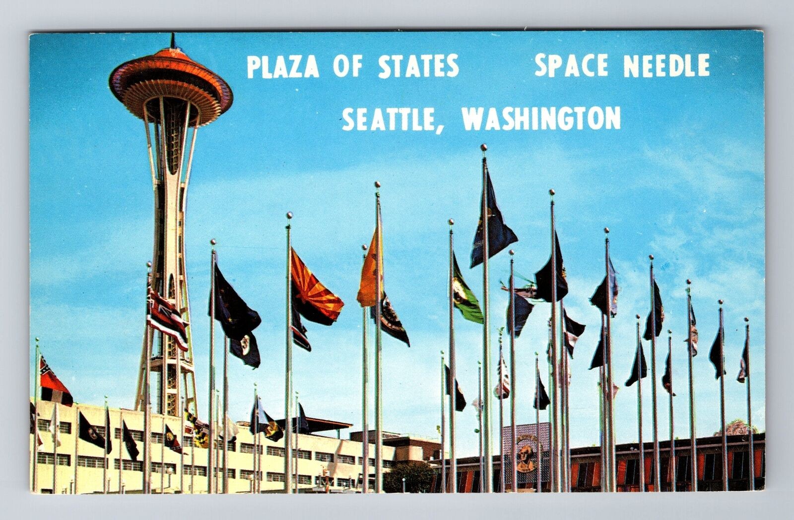 Vintage Seattle WA Space Needle Souvenir Postcard Antique Collectible