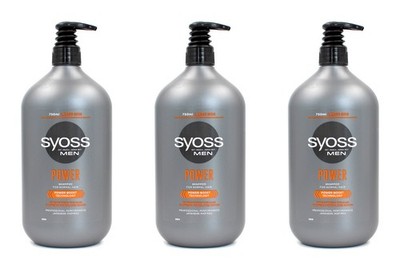 Syoss Men Power Large Size Shampoo für normales Haar , 3x750ml EAN4015100735116