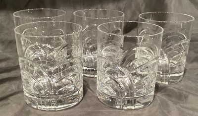 5 ROGASKA CRYSTAL MAESTRO DOF OLD FASHION GLASS LOOK UNUSED 3 7/8 T