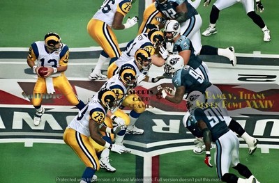 St. Louis Rams vs. Titians Super Bowl XXXIV PRINT  (5 sizes)