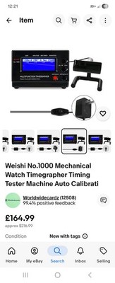 Timing Timegrapher Accuracy Mechanical Watch Tester Professional Calibrator Tool