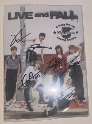 XDINARY HEROES [LIVE and FALL] All Member Autographed Signed Album