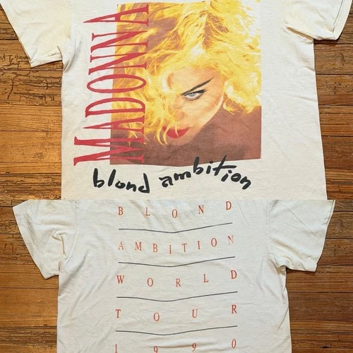 90s Madonna Shirt Size Large Diva Pop Band Tour Blon 1990s vintage concert t-shirt, vintage, size L, single stitch, B+ condition