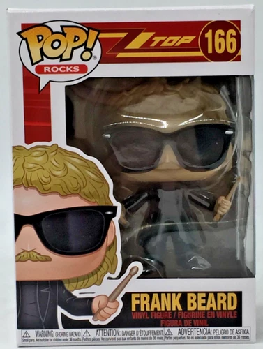 Funko Pop! Rocks Frank Beard #166 ZZ Top With Pop Protector