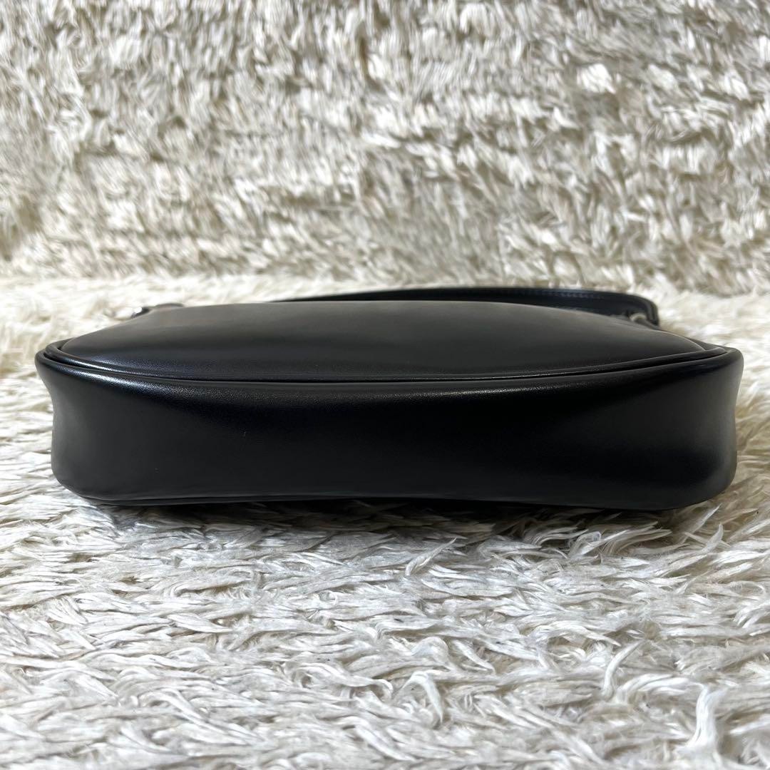 Borsa donna Yves Saint Laurent YSL manico superiore borsetta pelle nera usata